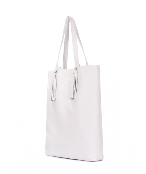POOLPARTY Angel white leather bag