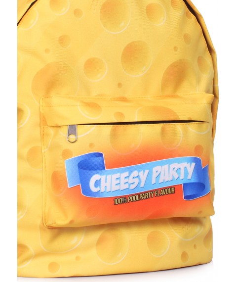 Городской рюкзак POOLPARTY с сырным принтом