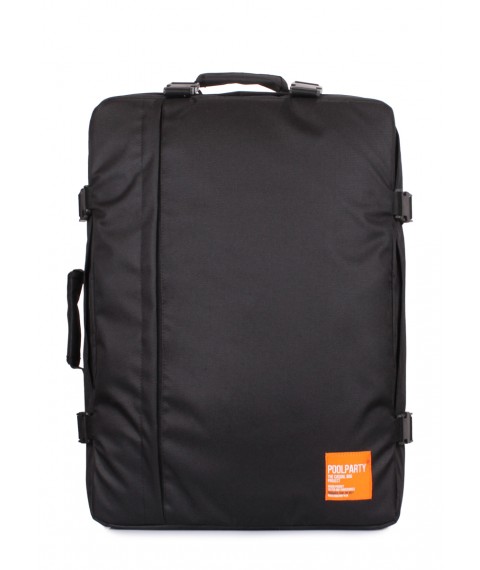 Рюкзак-сумка для ручної поклажі POOLPARTY Cabin 55x40x20см МАУ / SkyUp чорний