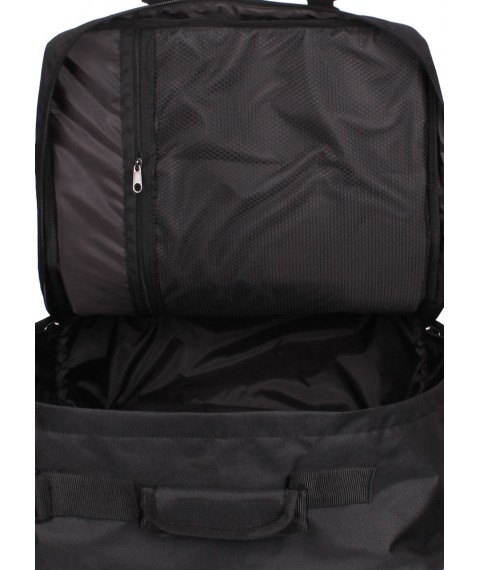 Рюкзак-сумка для ручной клади POOLPARTY Cabin 55x40x20см МАУ / SkyUp черный
