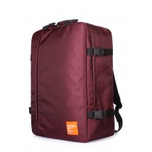 Рюкзак-сумка для ручної поклажі POOLPARTY Cabin 55x40x20см МАУ / SkyUp бордовий