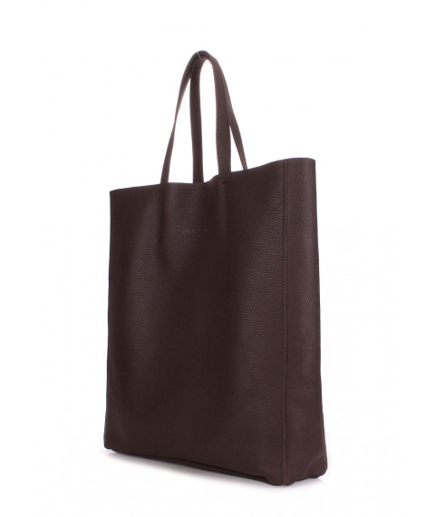 Жіноча шкіряна сумка POOLPARTY City коричнева