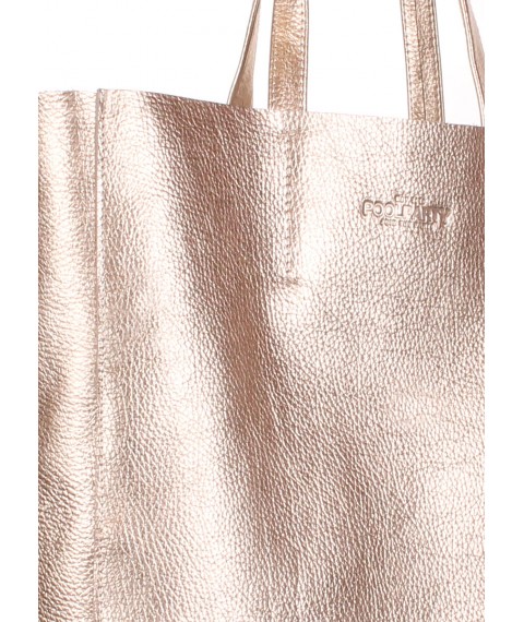 Жіноча шкіряна сумка POOLPARTY City золота