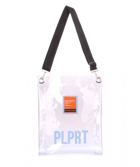 Прозора жіноча сумка POOLPARTY Clear з ременем на плече