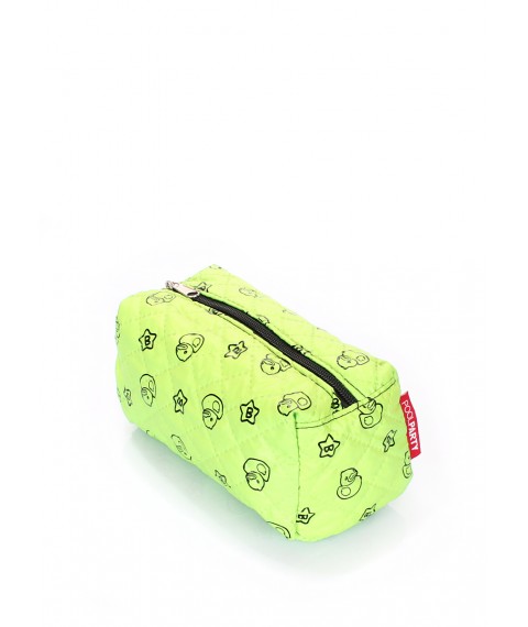 Light green cosmetic bag with ducks POOLPARTY