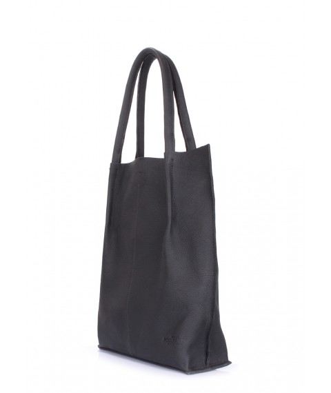 Женская кожаная сумка POOLPARTY Eleganza черная