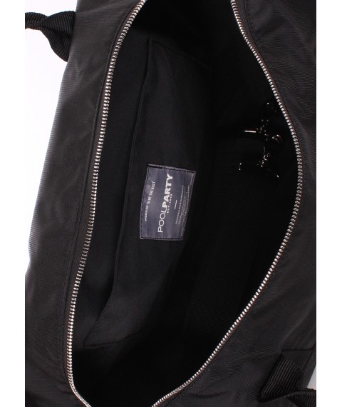 Спортивная-повседневная текстильная сумка POOLPARTY Gymbag черная