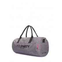 Спортивна-повсякденна текстильна сумка POOLPARTY Gymbag сіра