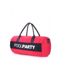 Спортивна-повсякденна текстильна сумка POOLPARTY Gymbag червона