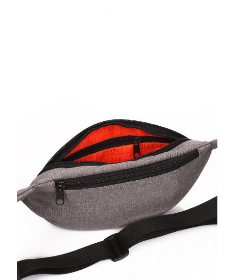 Сумка-бананка POOLPARTY Hip Pack сіра