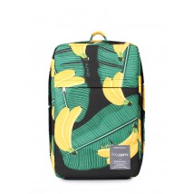 Рюкзак для ручної поклажі POOLPARTY Hub 40x25x20см Ryanair / Wizz Air / МАУ з бананами