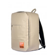 Рюкзак для ручної поклажі POOLPARTY Hub 40x25x20см Ryanair / Wizz Air / МАУ бежевий