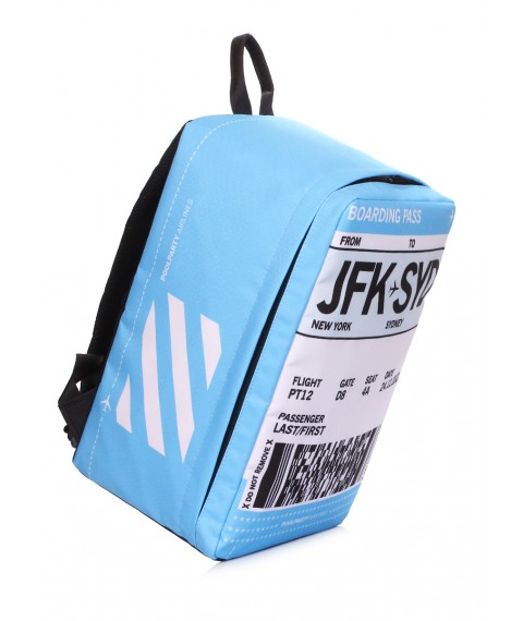 Рюкзак для ручної поклажі POOLPARTY Hub 40x25x20см Ryanair / Wizz Air / МАУ блакитний