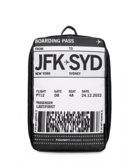Рюкзак для ручной клади POOLPARTY Hub 40x25x20см Ryanair / Wizz Air / МАУ черный