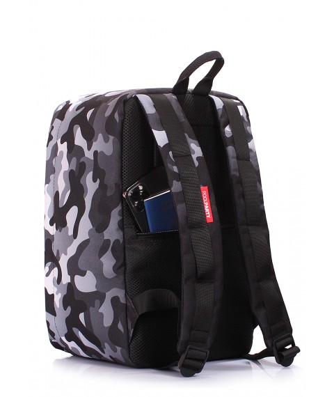 Рюкзак для ручной клади POOLPARTY Hub 40x25x20см Ryanair / Wizz Air / МАУ камуфляжный