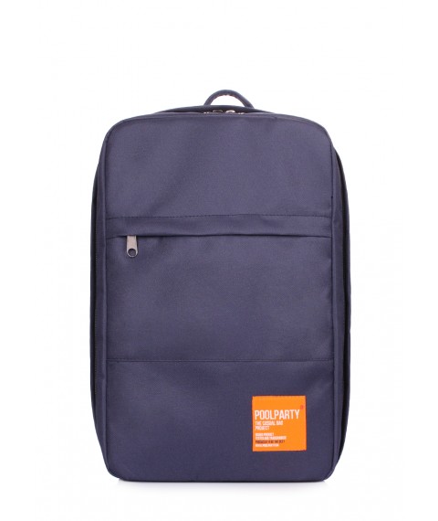 Рюкзак для ручної поклажі POOLPARTY Hub 40x25x20см Ryanair / Wizz Air / МАУ синій