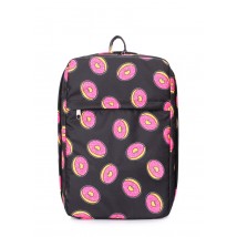 Рюкзак для ручної поклажі POOLPARTY Hub 40x25x20см Ryanair / Wizz Air / МАУ з пончиками