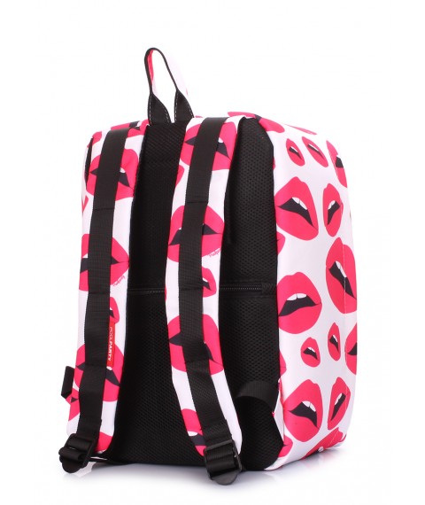 Рюкзак для ручной клади POOLPARTY Hub 40x25x20см Ryanair / Wizz Air / МАУ с губами