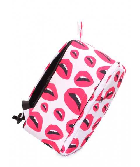 Рюкзак для ручної поклажі POOLPARTY Hub 40x25x20см Ryanair / Wizz Air / МАУ з губами
