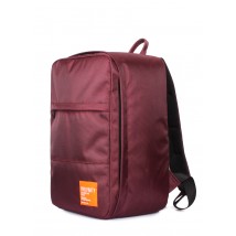 Рюкзак для ручной клади POOLPARTY Hub 40x25x20см Ryanair / Wizz Air / МАУ бордовый