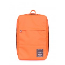 Рюкзак для ручной клади POOLPARTY Hub 40x25x20см Ryanair / Wizz Air / МАУ оранжевый