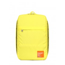 Рюкзак для ручної поклажі POOLPARTY Hub 40x25x20см Ryanair / Wizz Air / МАУ жовтий