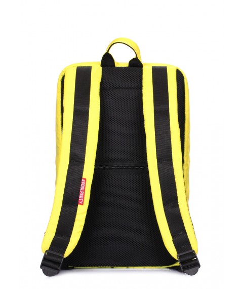 Рюкзак для ручной клади POOLPARTY Hub 40x25x20см Ryanair / Wizz Air / МАУ желтый