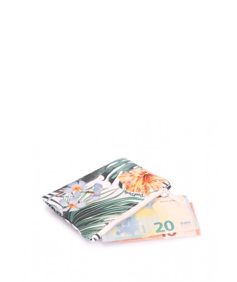 Keep wallet in tropical print