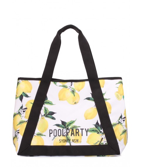 Літня сумка POOLPARTY Laguna з лимонами