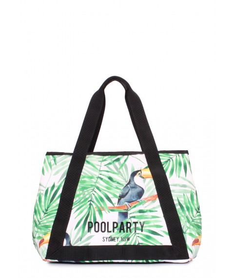 Літня сумка POOLPARTY Laguna з тропічним принтом