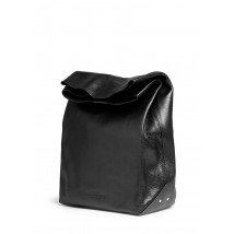 Шкіряна сумка-клатч POOLPARTY Lunchbox черная