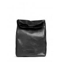 Кожаная сумка-клатч POOLPARTY Lunchbox черная