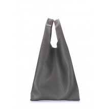 Женская кожаная сумка-пакет POOLPARTY зеленая