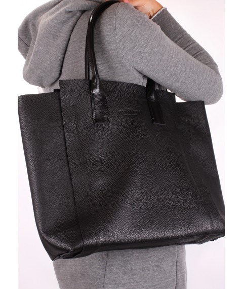 Жіноча шкіряна сумка POOLPARTY Legend чорна