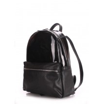 Рюкзак женский кожаный POOLPARTY Mini черный