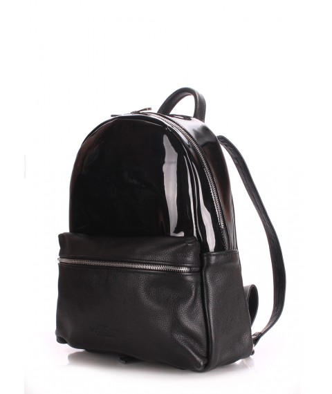 Рюкзак женский кожаный POOLPARTY Mini черный