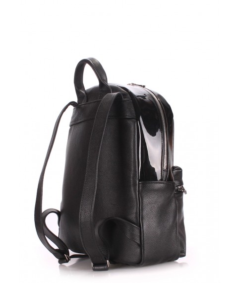 Women's leather backpack POOLPARTY Mini