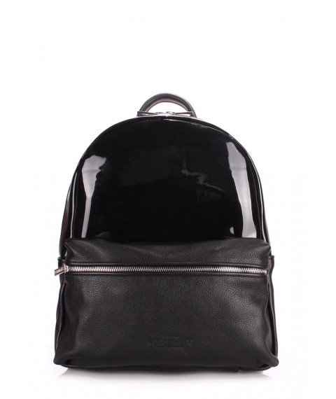 Women's leather backpack POOLPARTY Mini