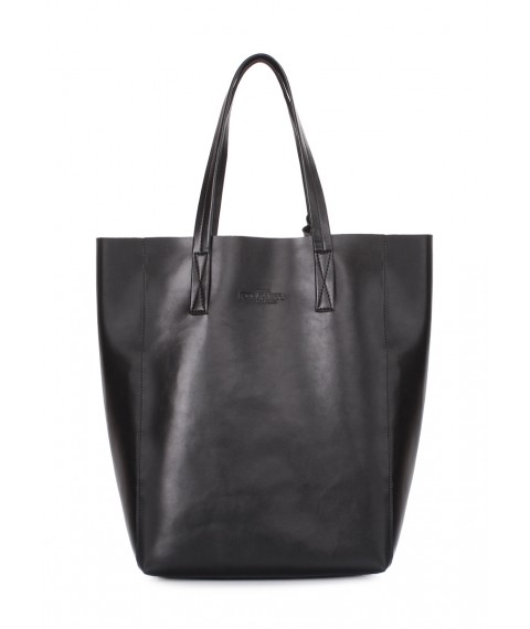 Жіноча сумка-шоппер із штучної шкіри POOLPARTY Model чорна