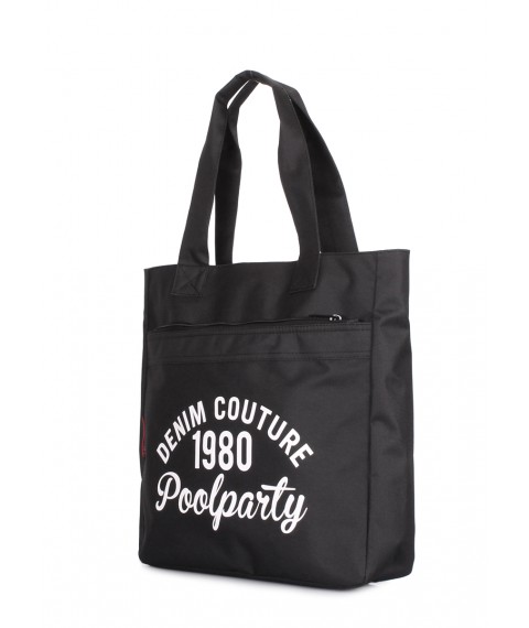 Повсякденна текстильна сумка POOLPARTY Old School чорна