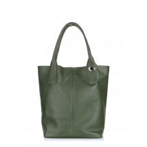 Жіноча шкіряна сумка POOLPARTY Podium зелена