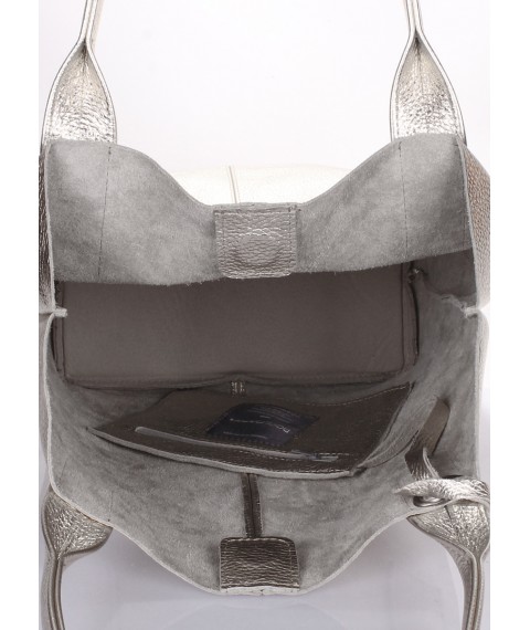 Podium Silver POOLPARTY Leather Bag