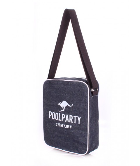 Men's POOLPARTY denim bag with belt