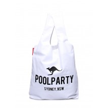 Бавовняна жіноча сумка POOLPARTY біла