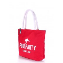 Женская текстильная сумка POOLPARTY красная