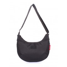 Жіноча текстильна сумка з ременем на плече POOLPARTY чорна