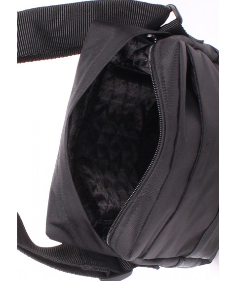 Чоловіча текстильна сумка з ременем на плече POOLPARTY чорна
