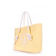 Летняя сумка POOLPARTY Breeze с якорем желтая