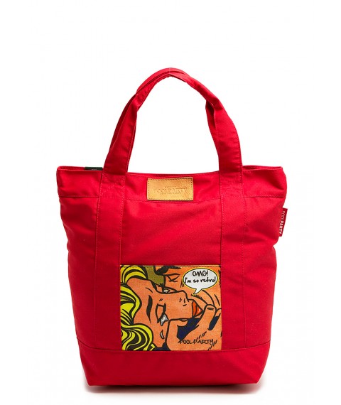 Бавовняна жіноча сумка POOLPARTY Superbag червона