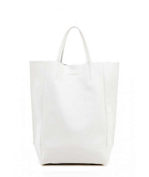 Жіноча шкіряна сумка POOLPARTY BigSoho біла